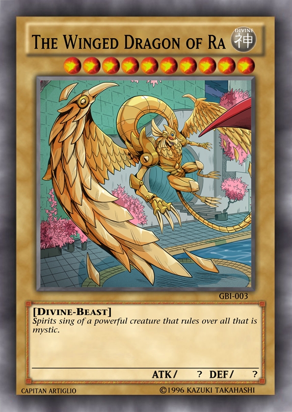 Glossy orica card of The Winged Dragon of Ra