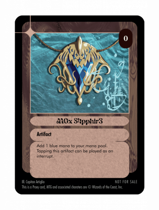Mox Sapphire - Magic the Gathering Proxy card